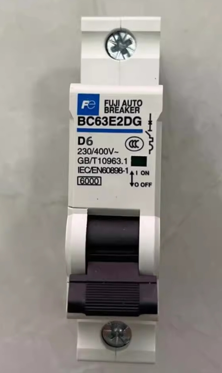 Fuji Electric Miniature Circuit Breaker MCB BC63E2DG-1P D6 6A