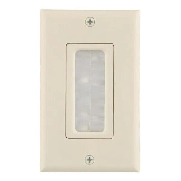 Commercial Electric Single Brush Plate Light Almond