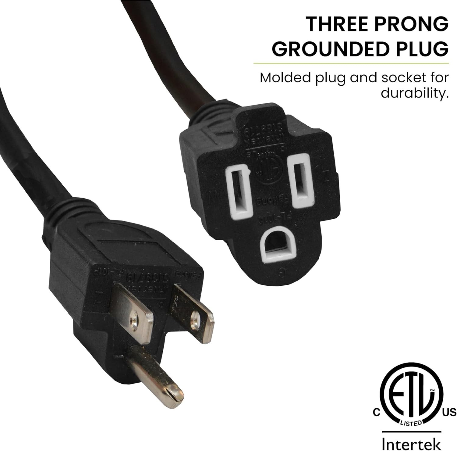 Go Green 15′ 16/3 SJTW Outdoor Extension Cord – Moisture & Abrasion Resistant