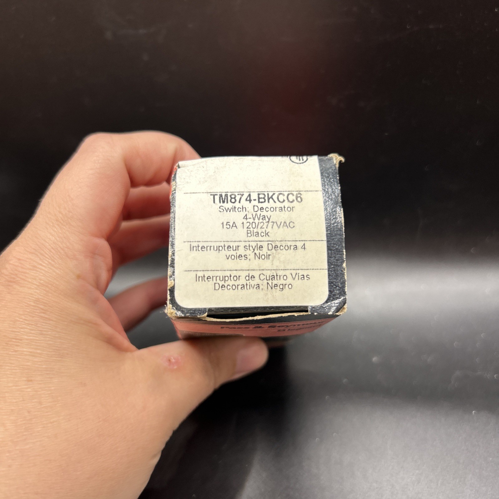Pass & Seymour 4 Way Decorator Switch Black 15 Amp New Old Stock C3