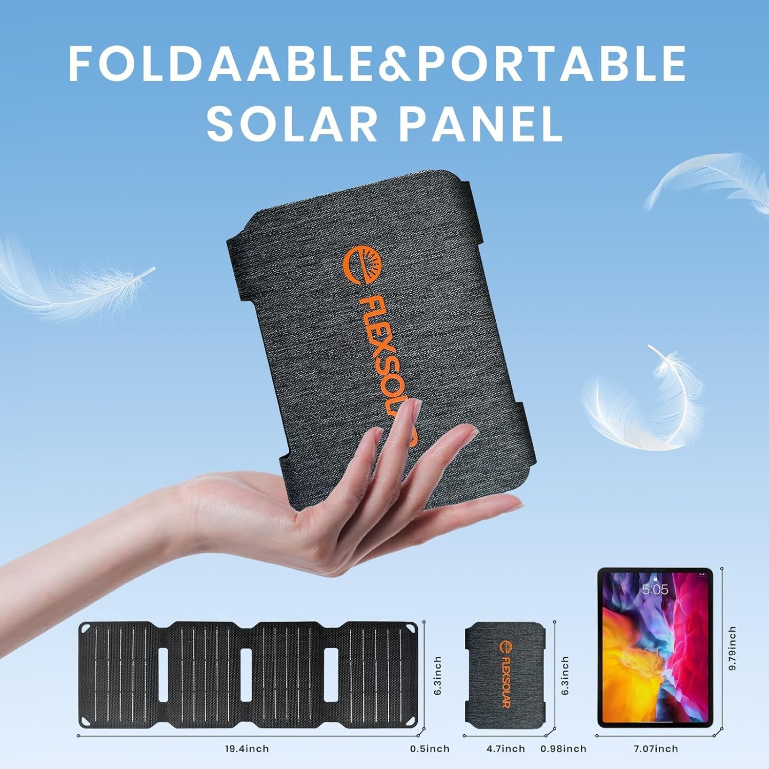 Foldable 10W Mini Solar Panel USB Solar Charger IP67 Solar Power Battery Charger