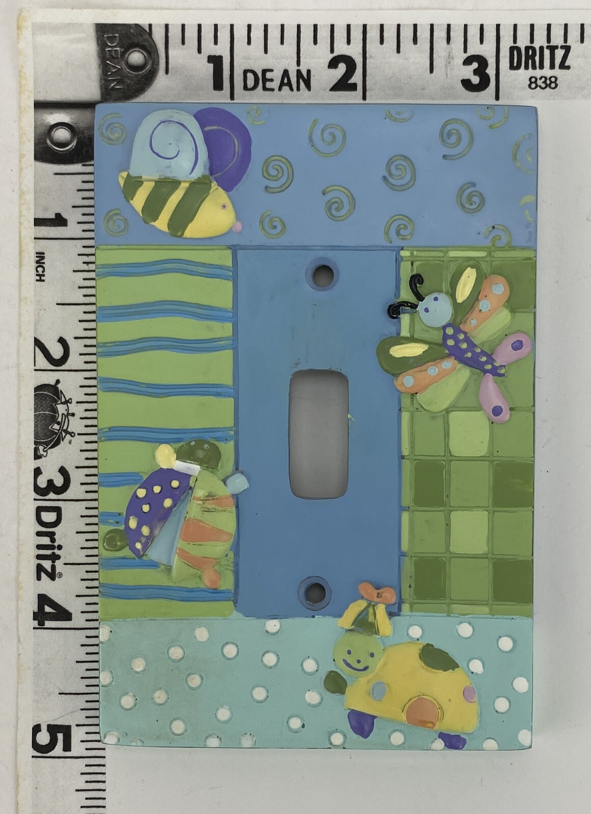 Resin Whimsical Bugs Single Toggle Switch Wall Plate Switchplate Wallplate