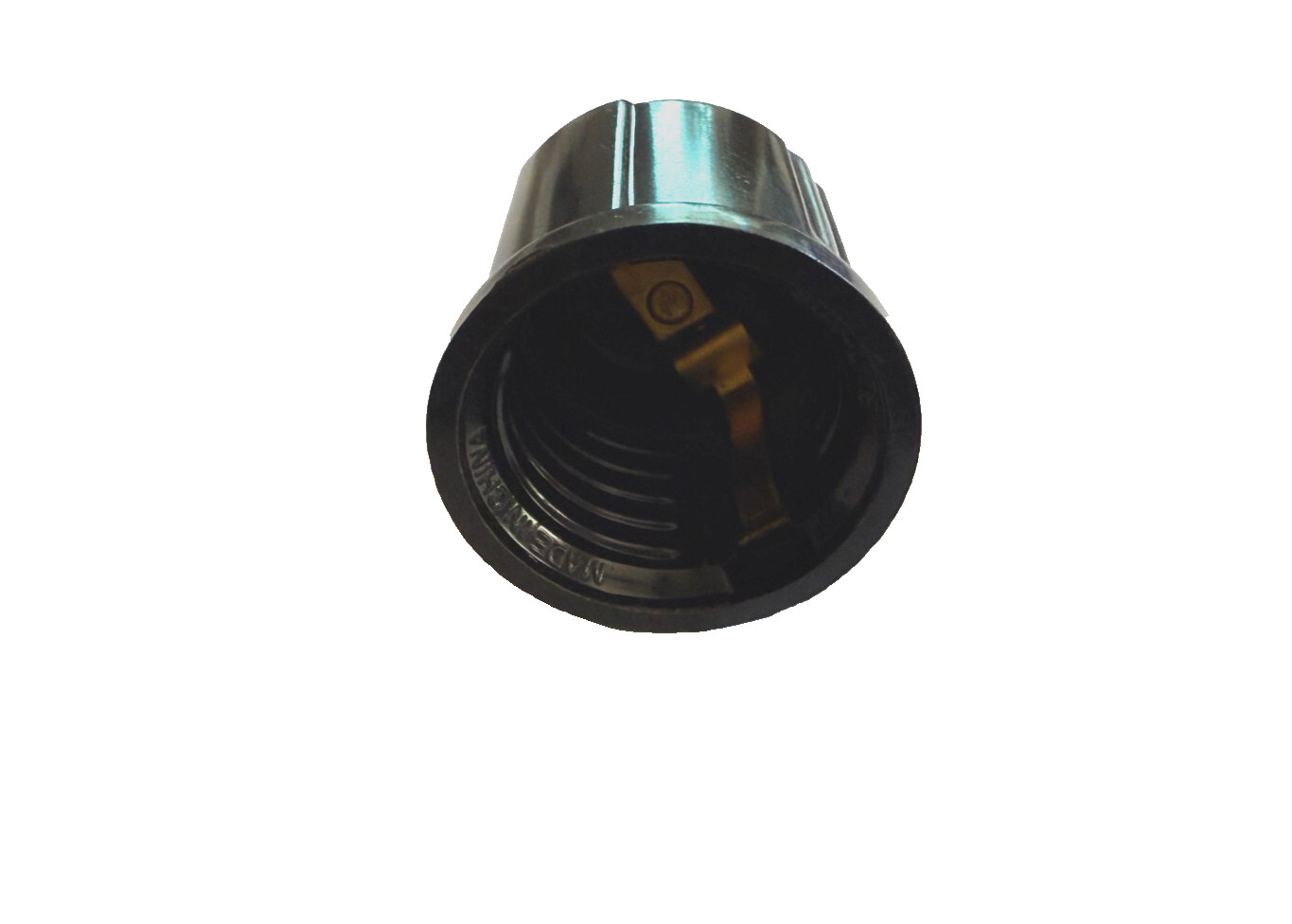 Sun-Lite Bakelite E26 Medium Med Base Socket Plug-In Outlet Adapter – 1 pcs
