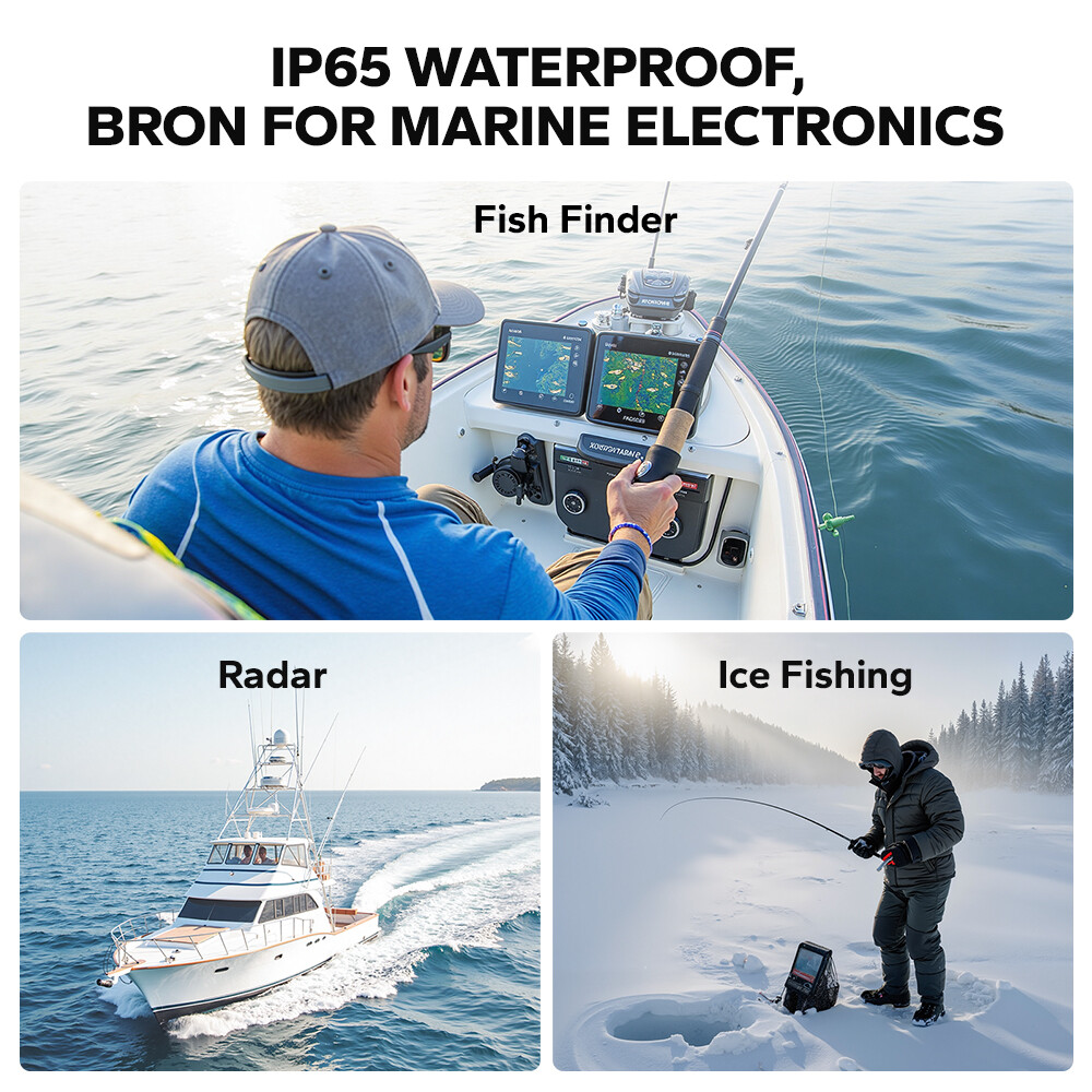 LiTime 16V 100Ah Fish Finder Lithium Battery 1600Wh with Bluetooth, Self-heating