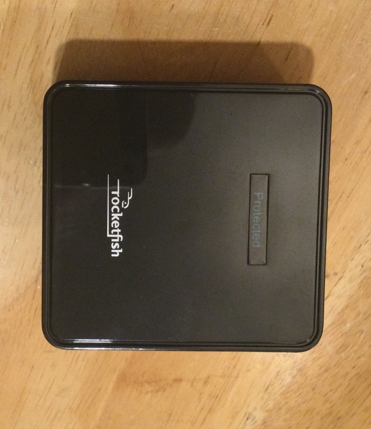 Rocketfish- 2 Outlet Wall Tap 1500 Joules Surge Protector – Black – Good Used