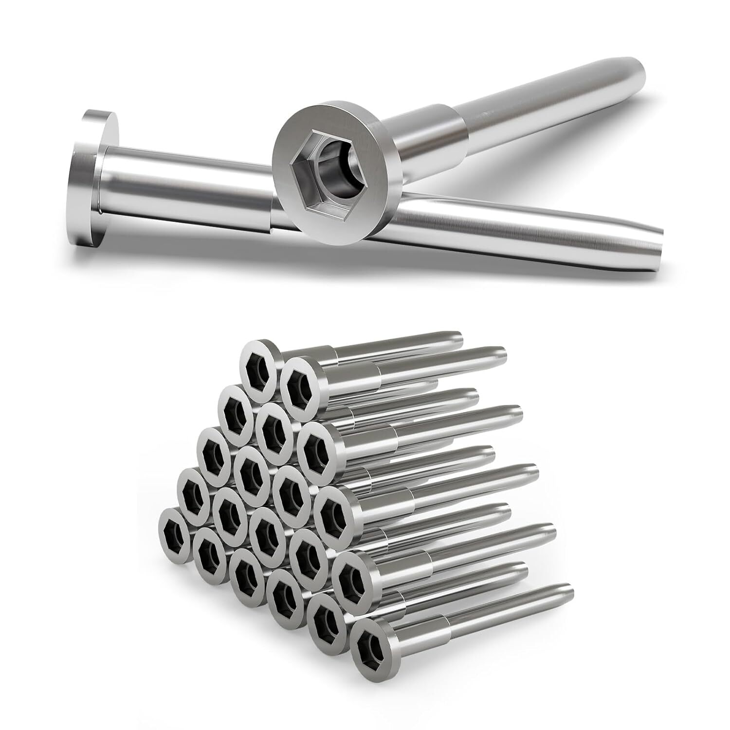 1/8″Invisible Cable Railing Kit,Stainless Steel Invisible Cable Railing Hardware