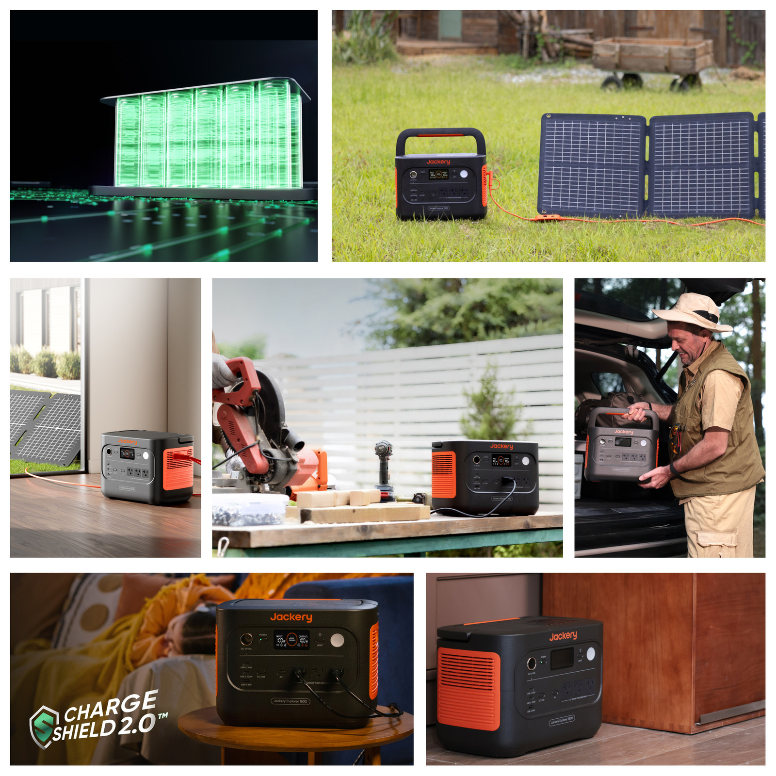 Jackery Explorer 1500 v2 Solar Generator with 100 Air Solar Panel BRAND NEW