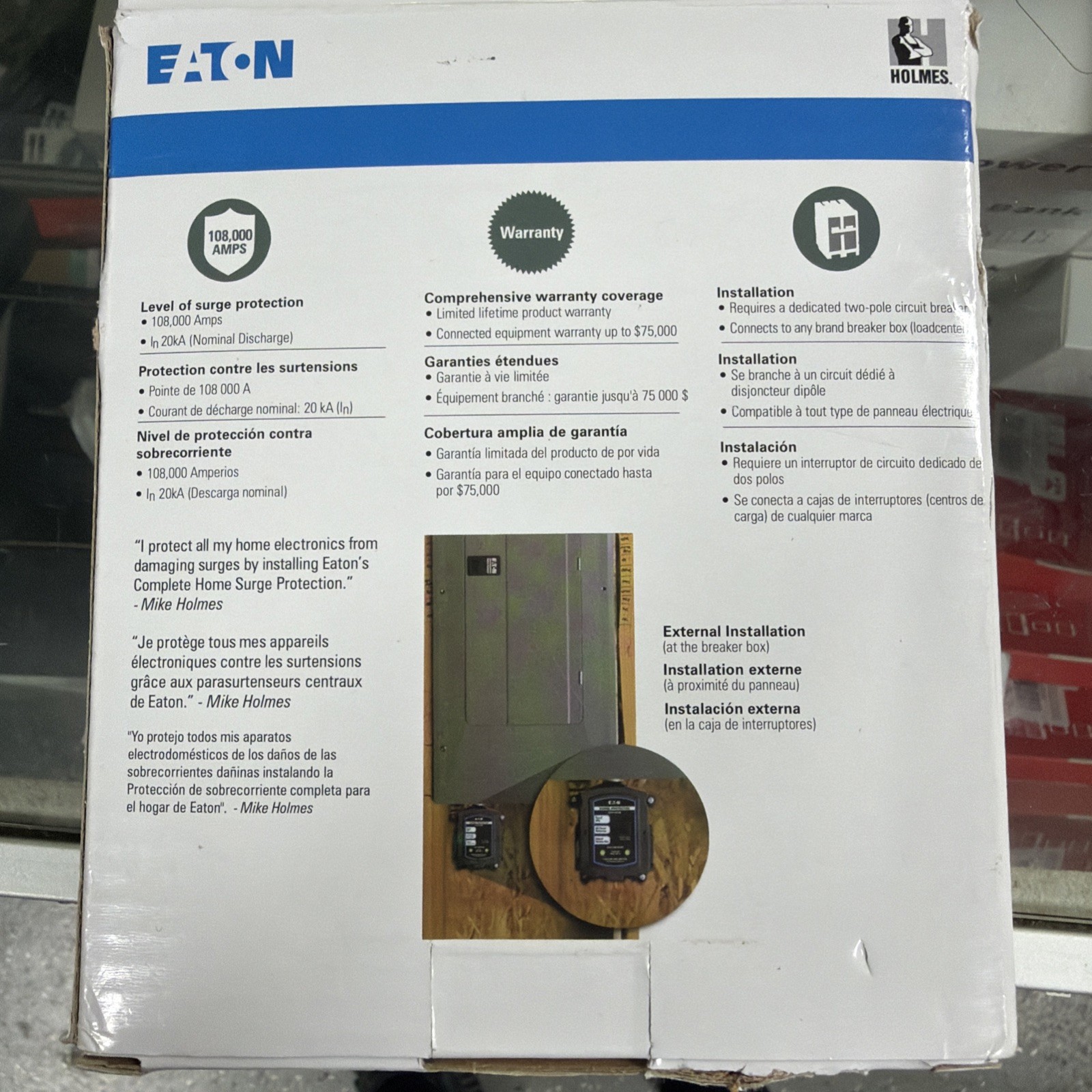 Eaton CHSPT2ULTRA Ultimate Surge Protection 3rd Edition, 2.38″ L, 5.25″ W 7.5″ H