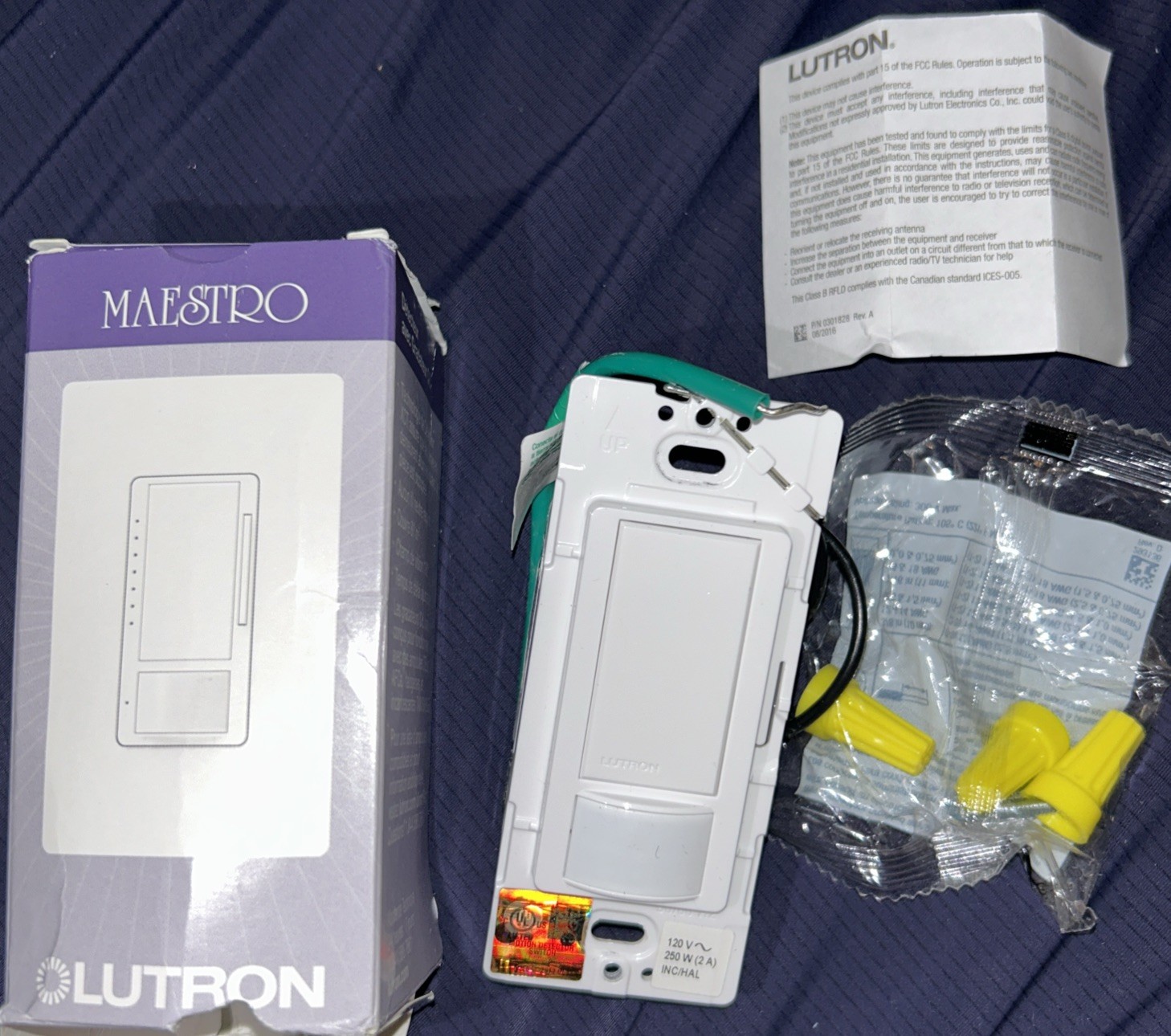 Lutron MSCL-OP153M-WH Maestro Motion Occupancy Sensor Dimmer Switch
