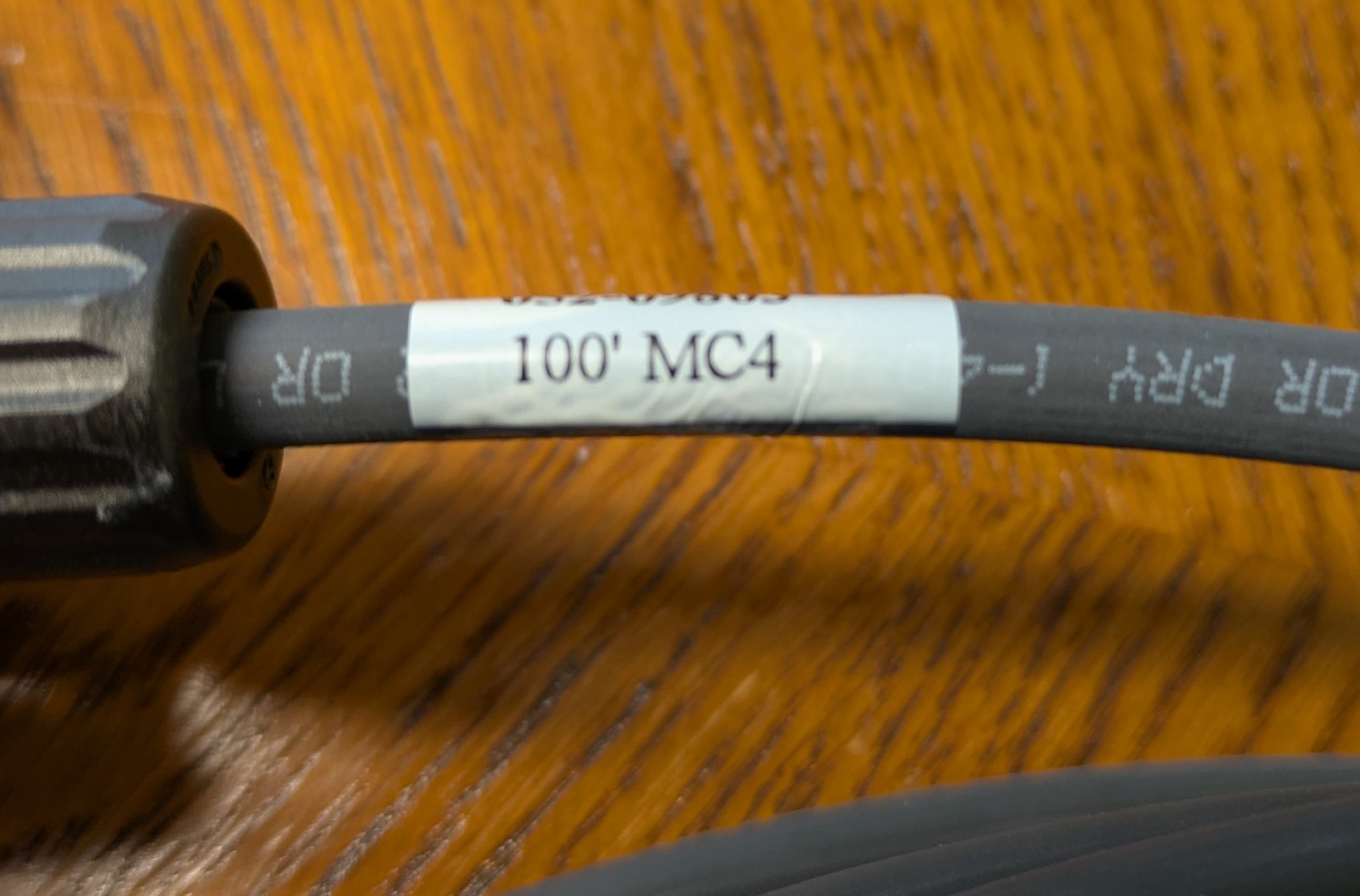 100 FT 10 AWG Solar PV Wire 1500V Black PV / Extension Cable with MC4 Connectors