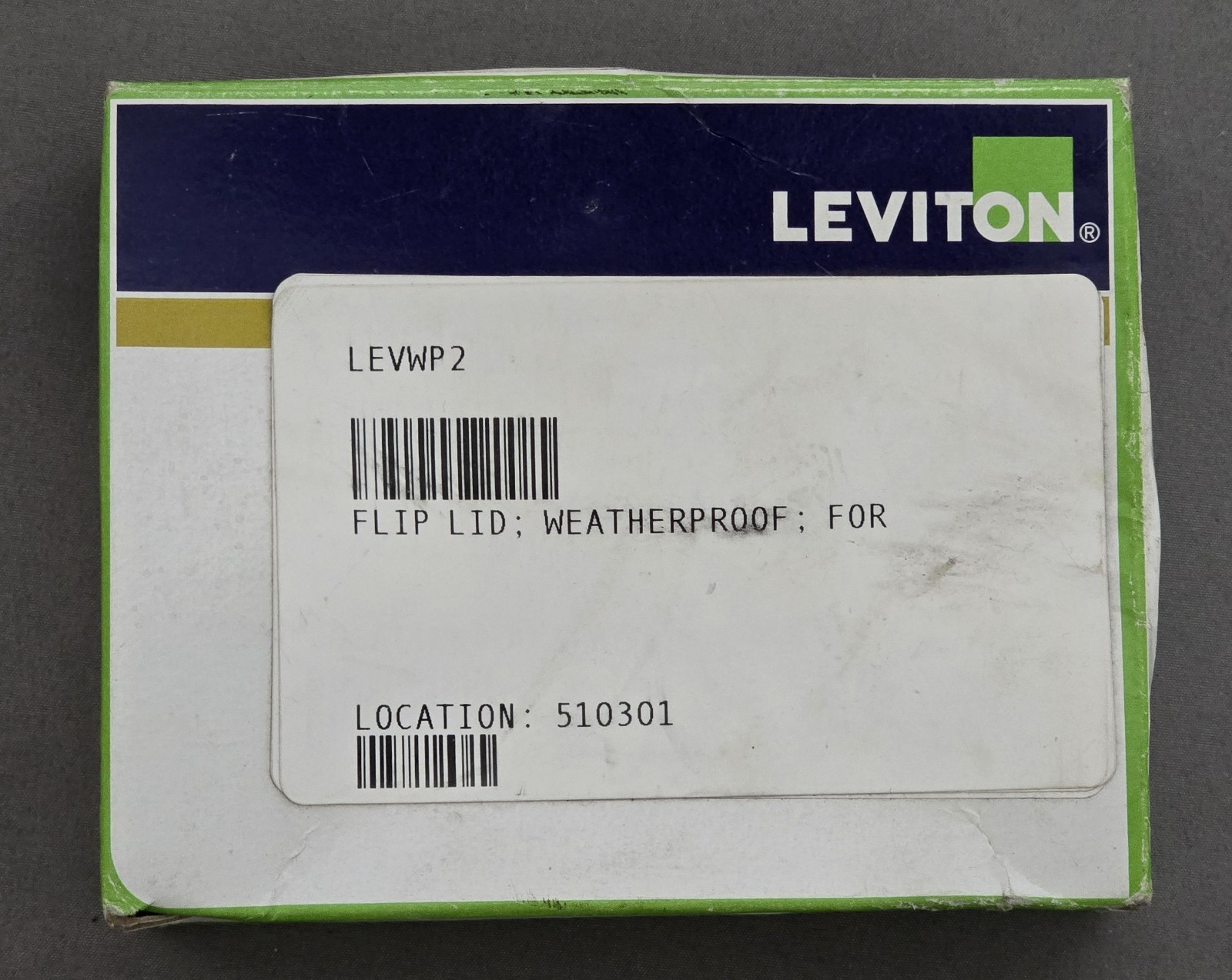 Leviton WP2-G 2.24″ Dia. Opening Gray Weatherproof Cover Brand New Free Ship