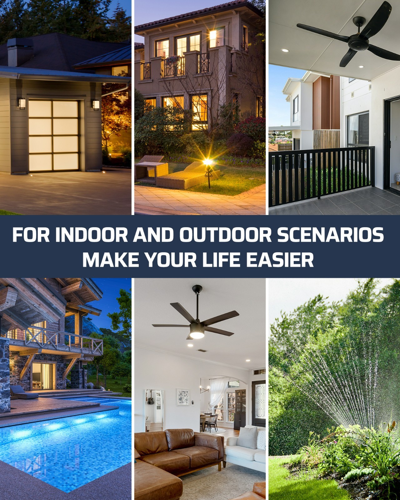 Outdoor Indoor Wireless Light Switch and Receiver Kit, 15A/1800W IP65 Waterproof