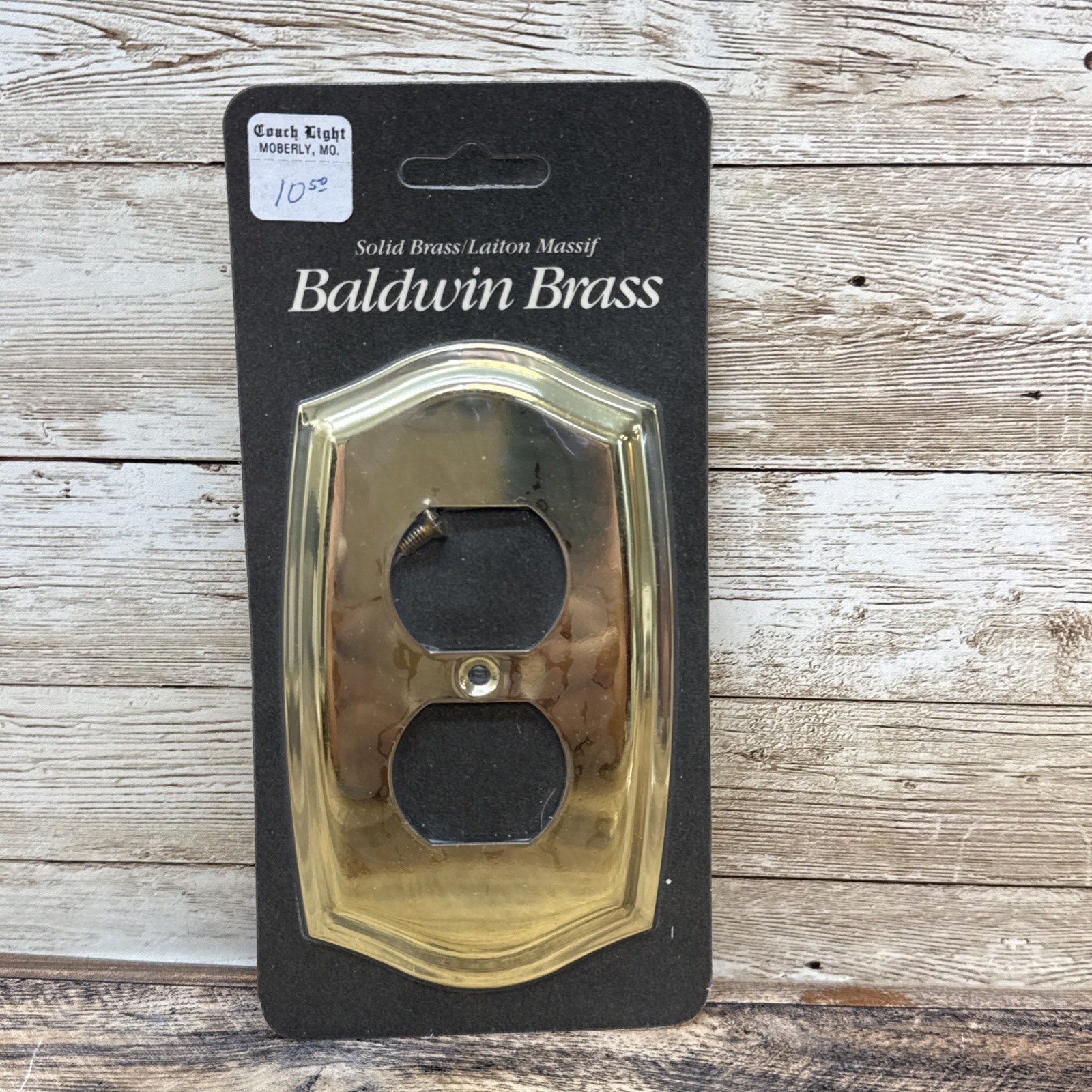 Baldwin Solid Brass Duplex Outlet Plate Solid Brass