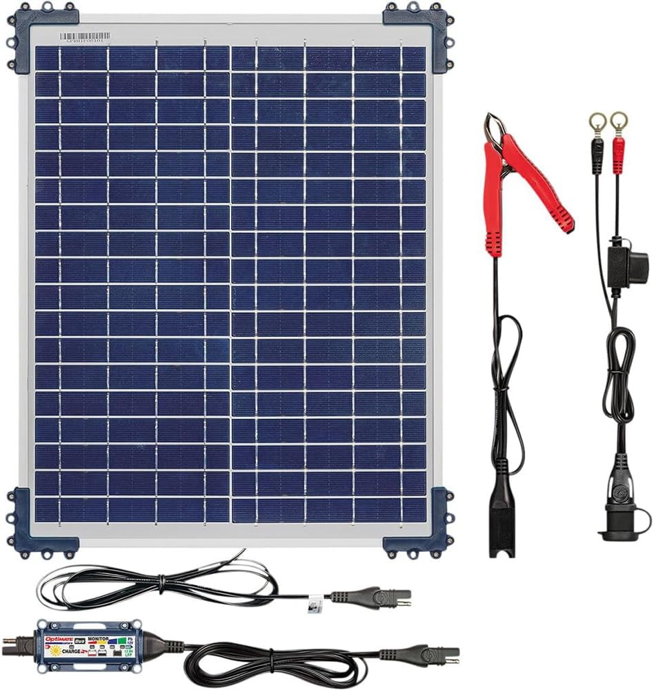 Optimate Solar Duo, TM522-D2, 6-Step 12V / 12.8V 1.6A Weatherproof Solar Battery