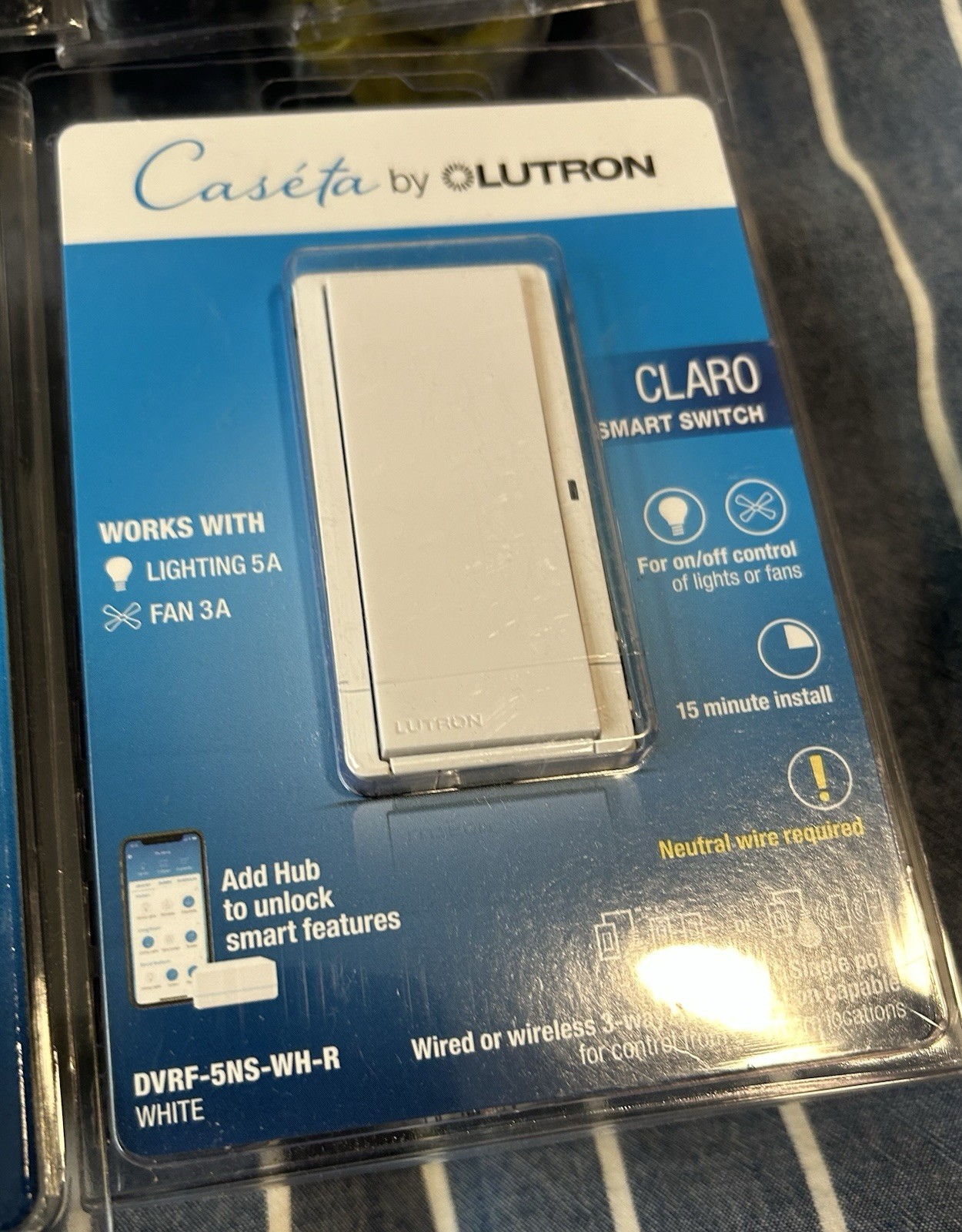 🔥LOT OF 12 – Lutron Caseta Claro Smart Switch – White *BRAND NEW