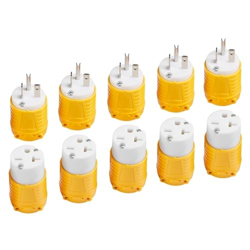 6-20P Replacement Plug and 6-20R Replacement Connector 5 5 Set Plug&Connector