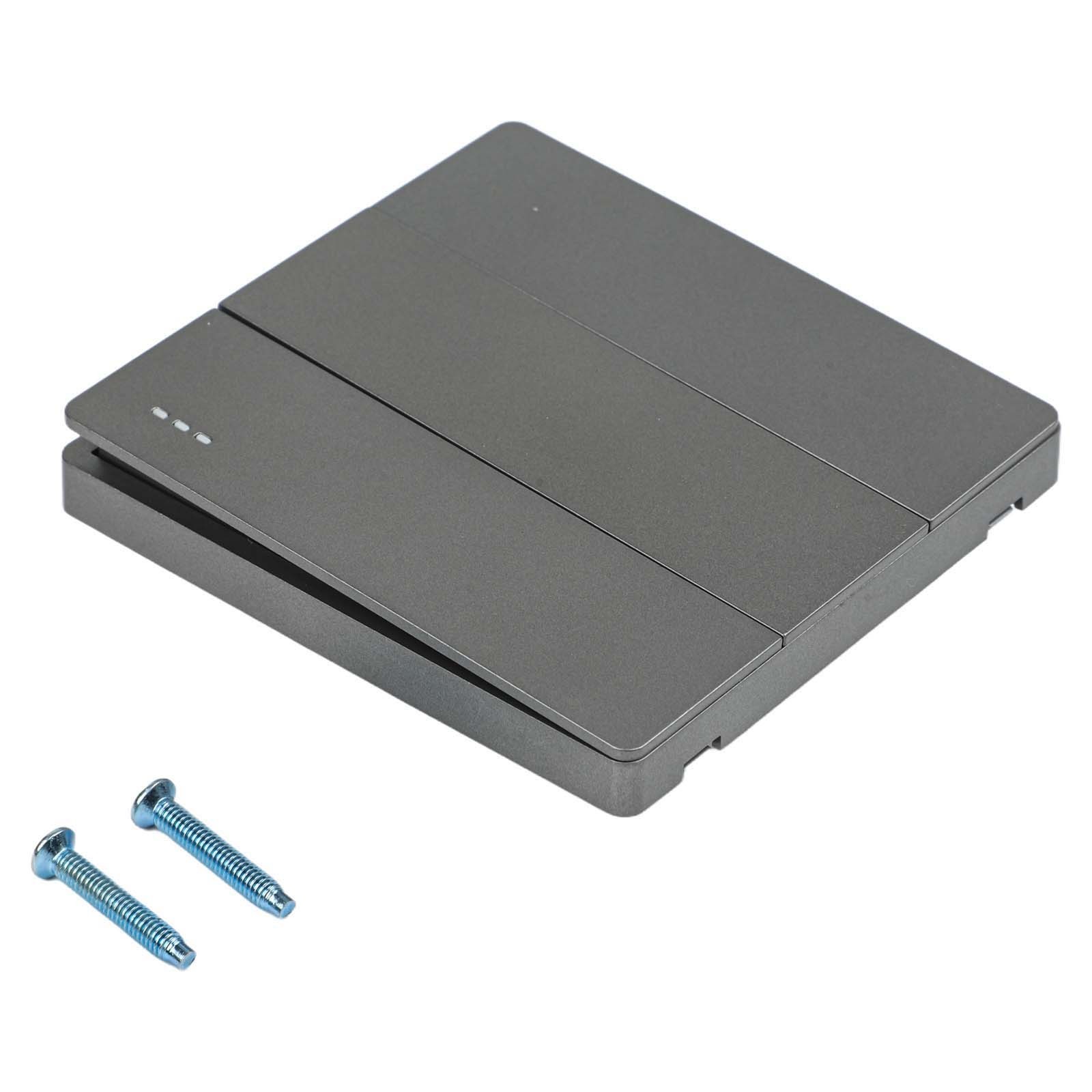 None Button Switch Switches None 1/2/3 Gang 10A-250V 60mm Gray PC Material