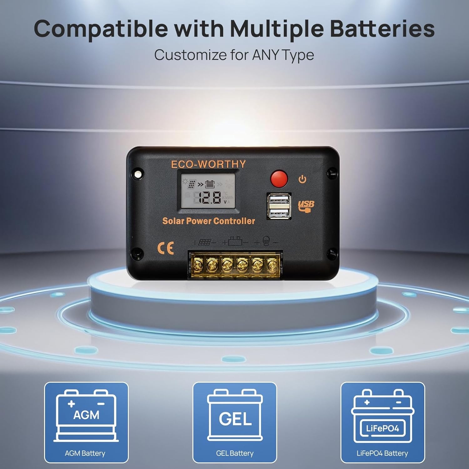 30A Solar Charger Controller Bluetooth – Solar Panel Battery 30A (Bluetooth)