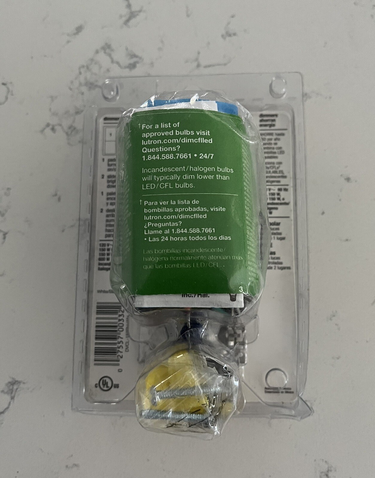 NEW Lutron DVCL-153PH-WH LEDs /CFLs Dimmer Switch Incandescent/Halogen