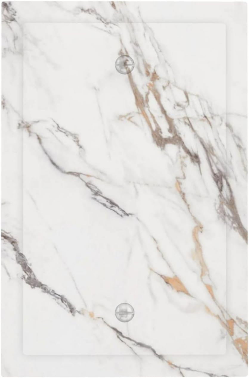 Light Switch Cover Plate Pink Gold Fluid Marble Luxury Abstract 1 Gang Wall Plat