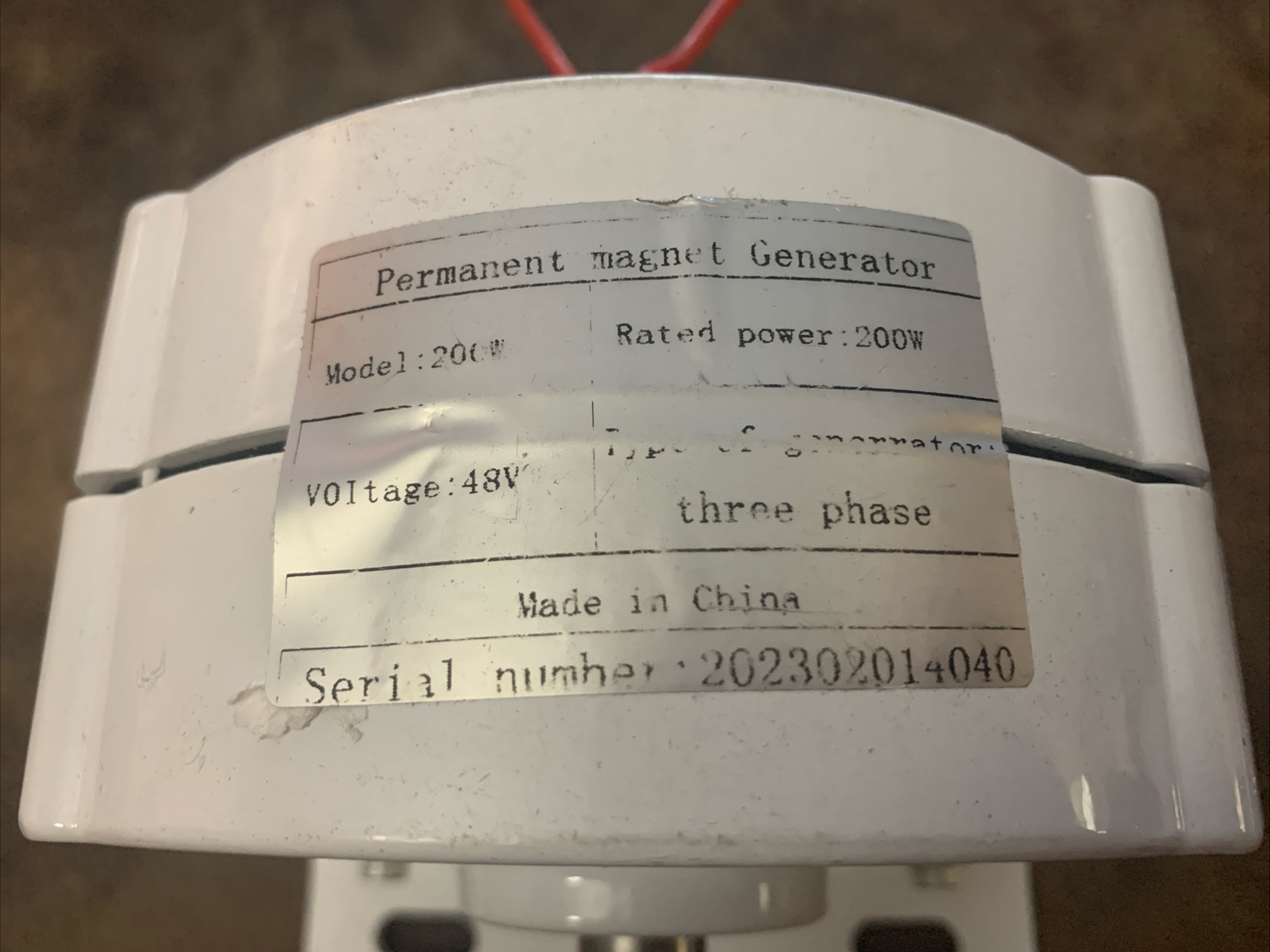 200W 3-Phase Alternator Permanent Magnet Electric Motor Generator – US Seller