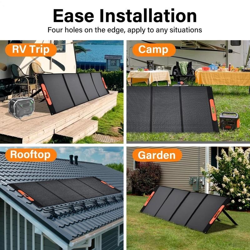 400W Portable Folding Solar Panel Charger Power Station IP65 for Home RV Camping