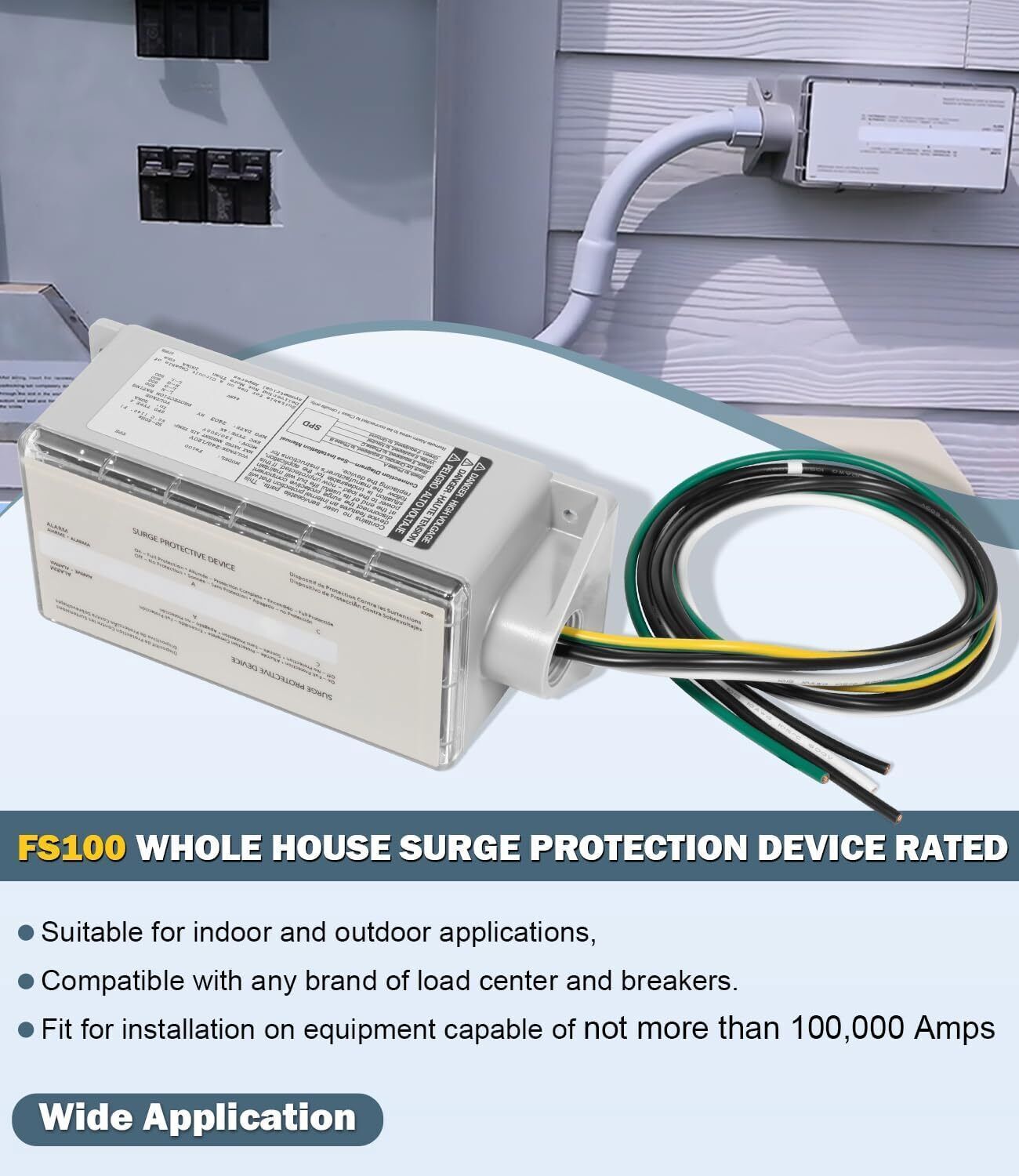 for Siemens FS100 Protector FS100 Whole House Surge Protection Device Rated