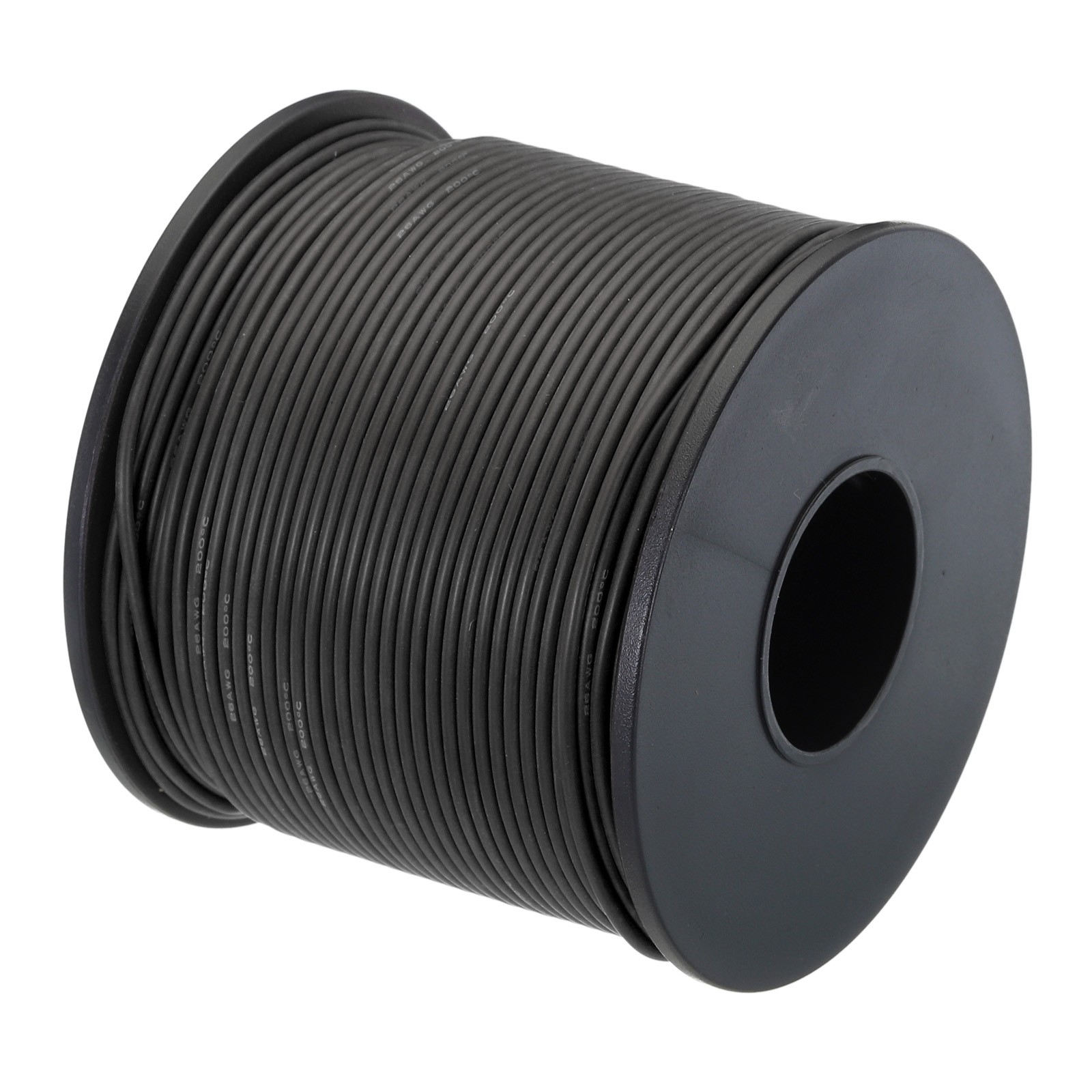 26 Gauge Silicone Wire 26AWG Electrical Stranded Tinned Copper 246ft Black