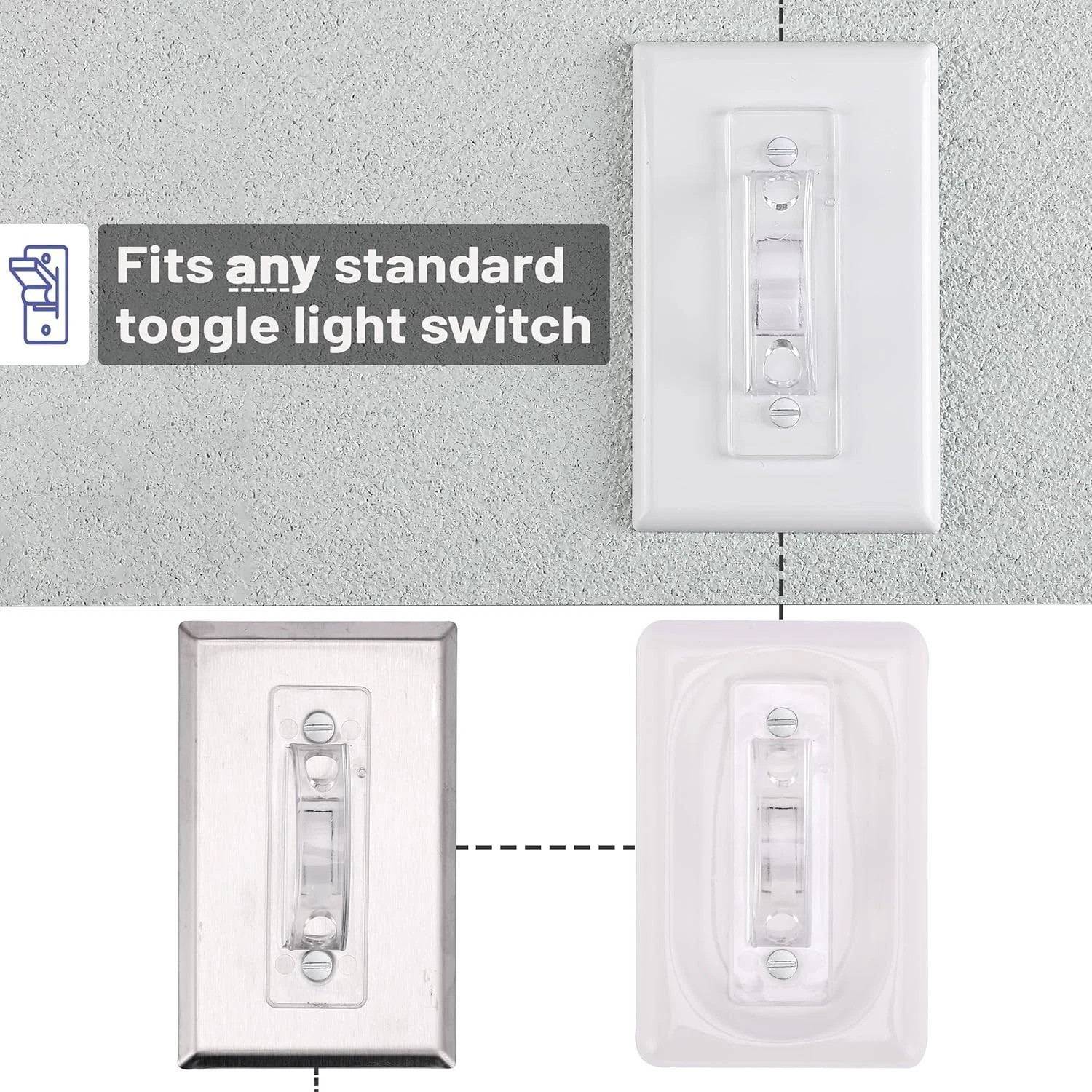 12 Pack Light Switch Guard Cover Light Switch Blocker Child Proof NEW