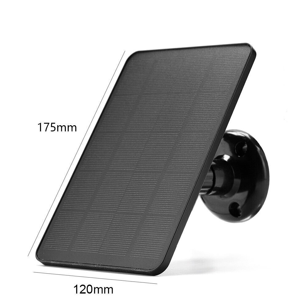 4W Solar Panel for Ring,Blink,Eufycam,Wyze,Reolink Rechargeable Battery Camera