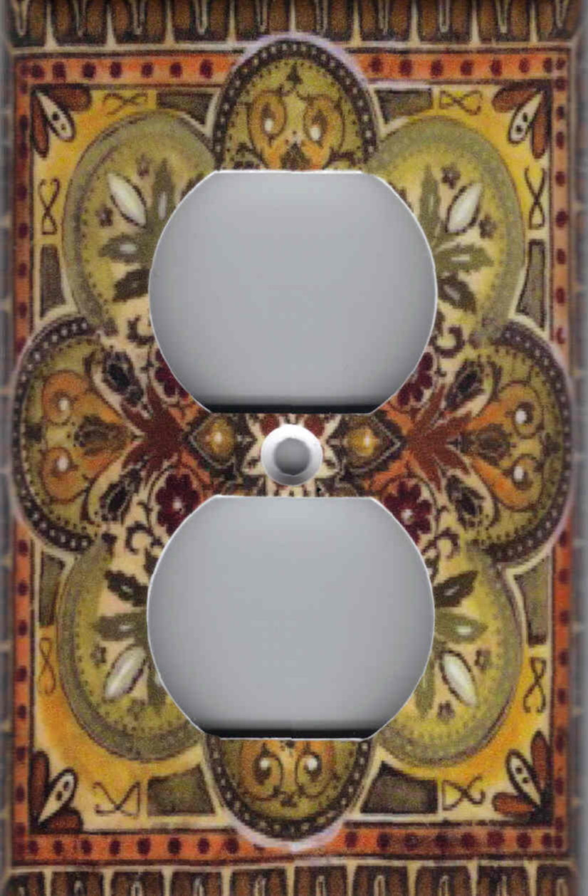 TUSCAN ITALIAN TILE IMAGE KITCHEN HOME DECOR LIGHT SWITCH PLATES AND OUTLETS