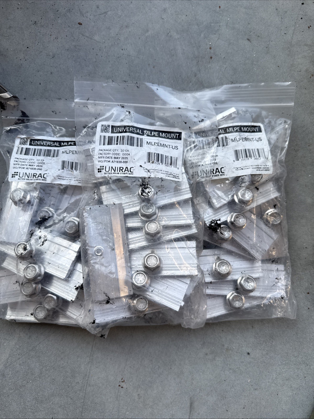 UNIRAC Universal MLPEMNT-US (qty of 30)