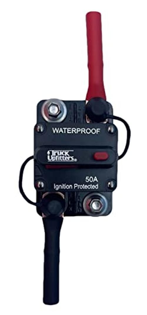 Surface Mounted 50A Circuit Breaker (12V-48V, 50 Amp). for DC Automotive and