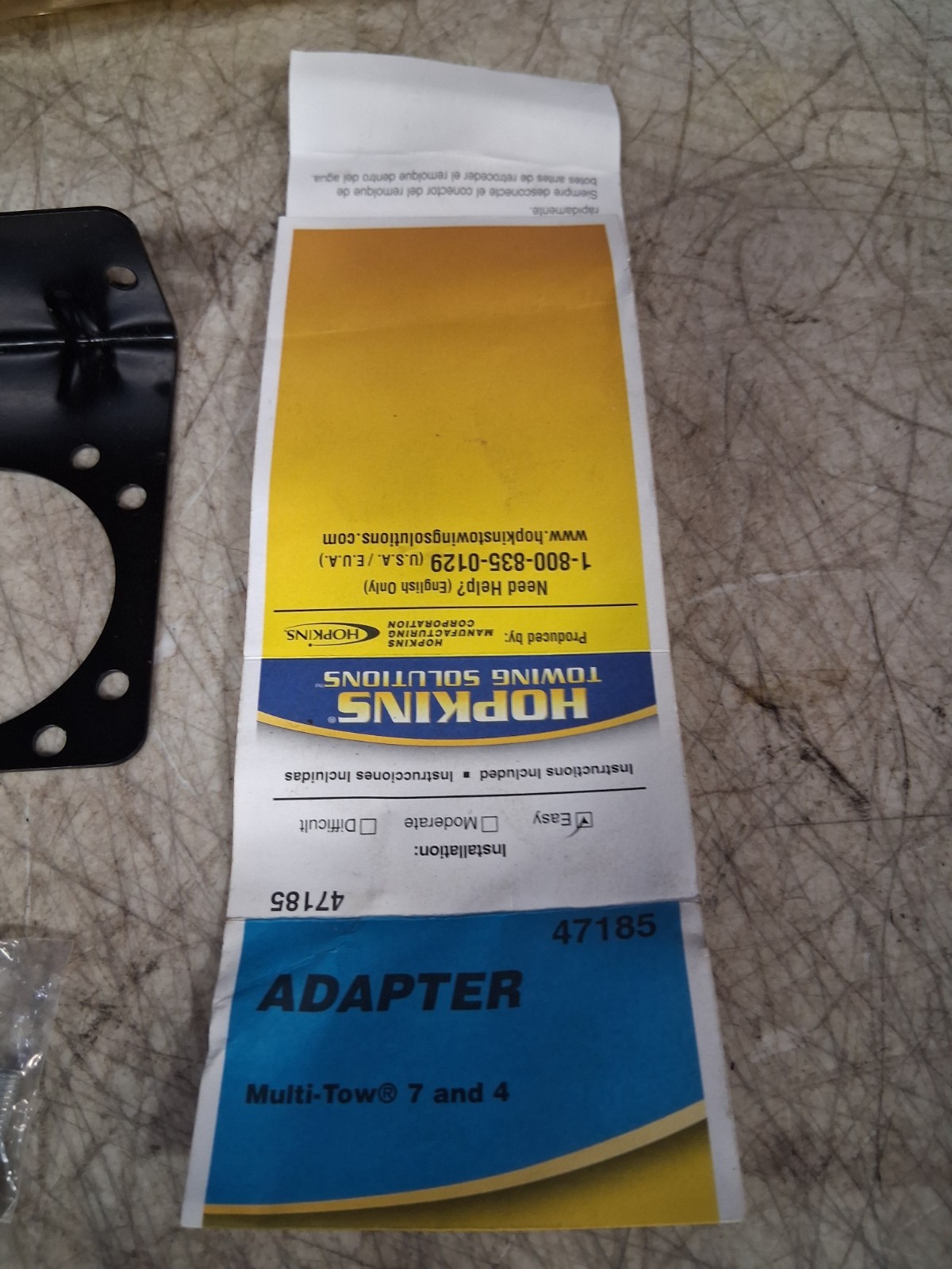 Hopkins 47185 Multi-Tow Corrosion Resistant 4 Flat to 7 Blade Trailer Adapter