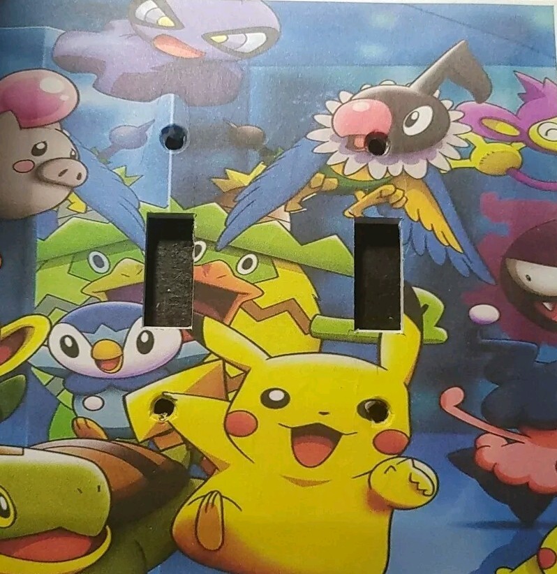 Custom Handmade Pokemon – Style#1 – Light Switch Covers Various Styles