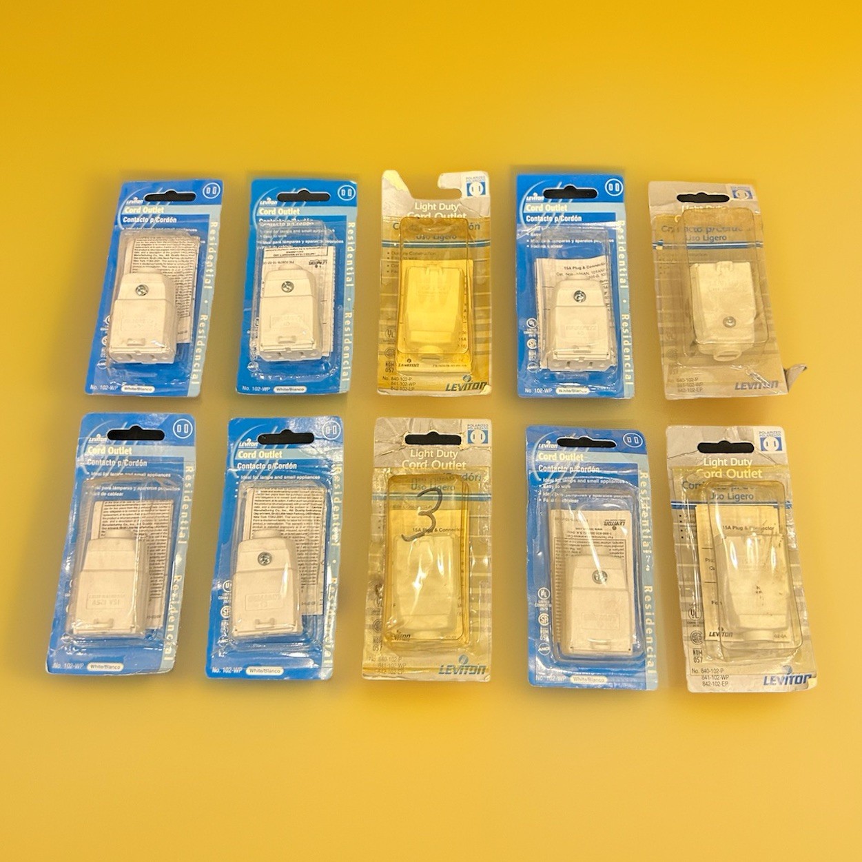 🔥(AN) ***QTY 10*** Leviton 102WP Lamp Cord ***FREE SHIPPING***