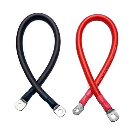 PAKA TOOLS 4/0 AWG Gauge Red + Black High Performance Battery Inverter Cables