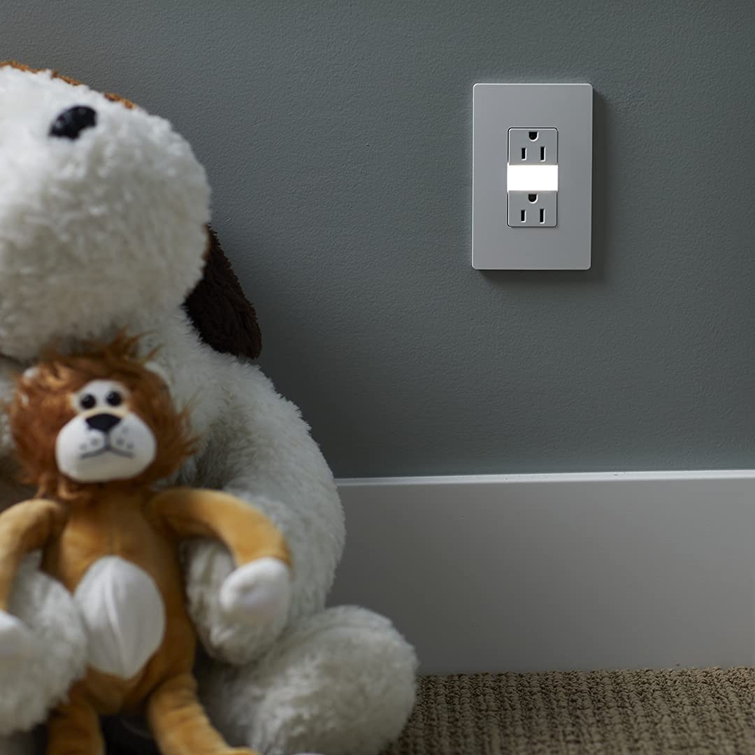 Legrand radiant Adjustable LED Night Light Outlet, 1.6W x 2.75H, White
