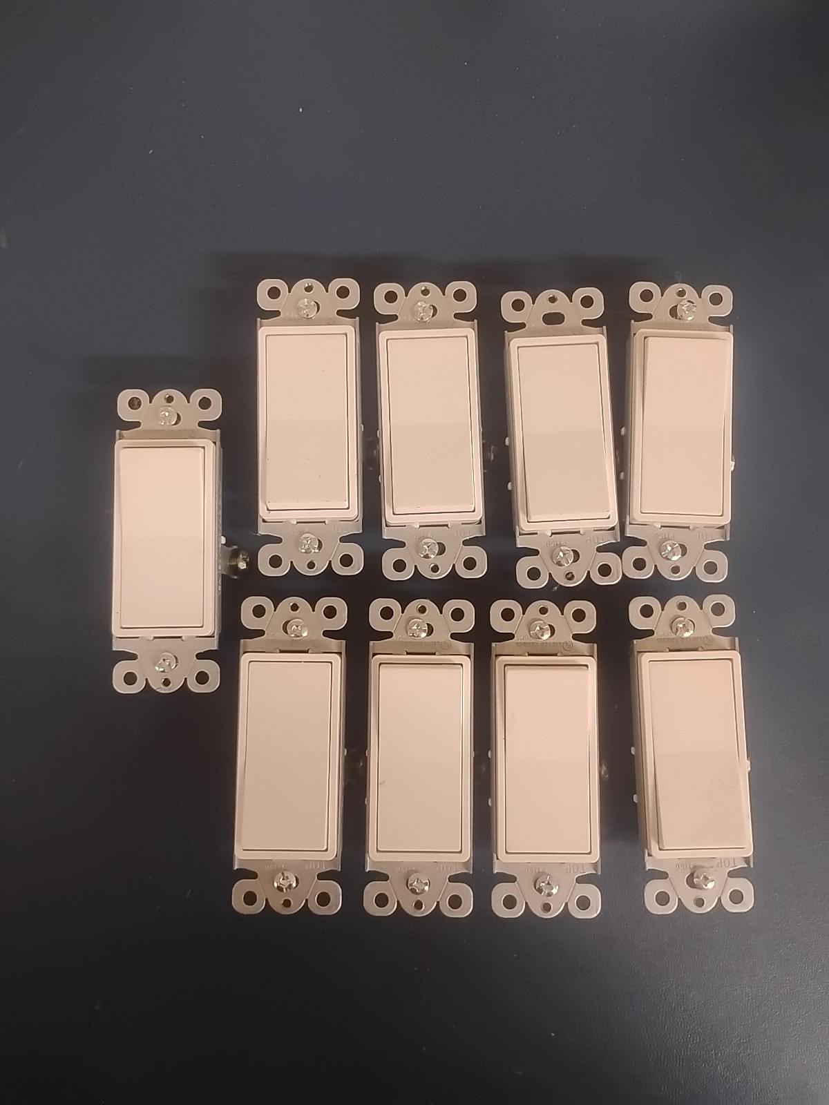 Legrand 15A 125/277 Rocker Switches, Lot of 9 White