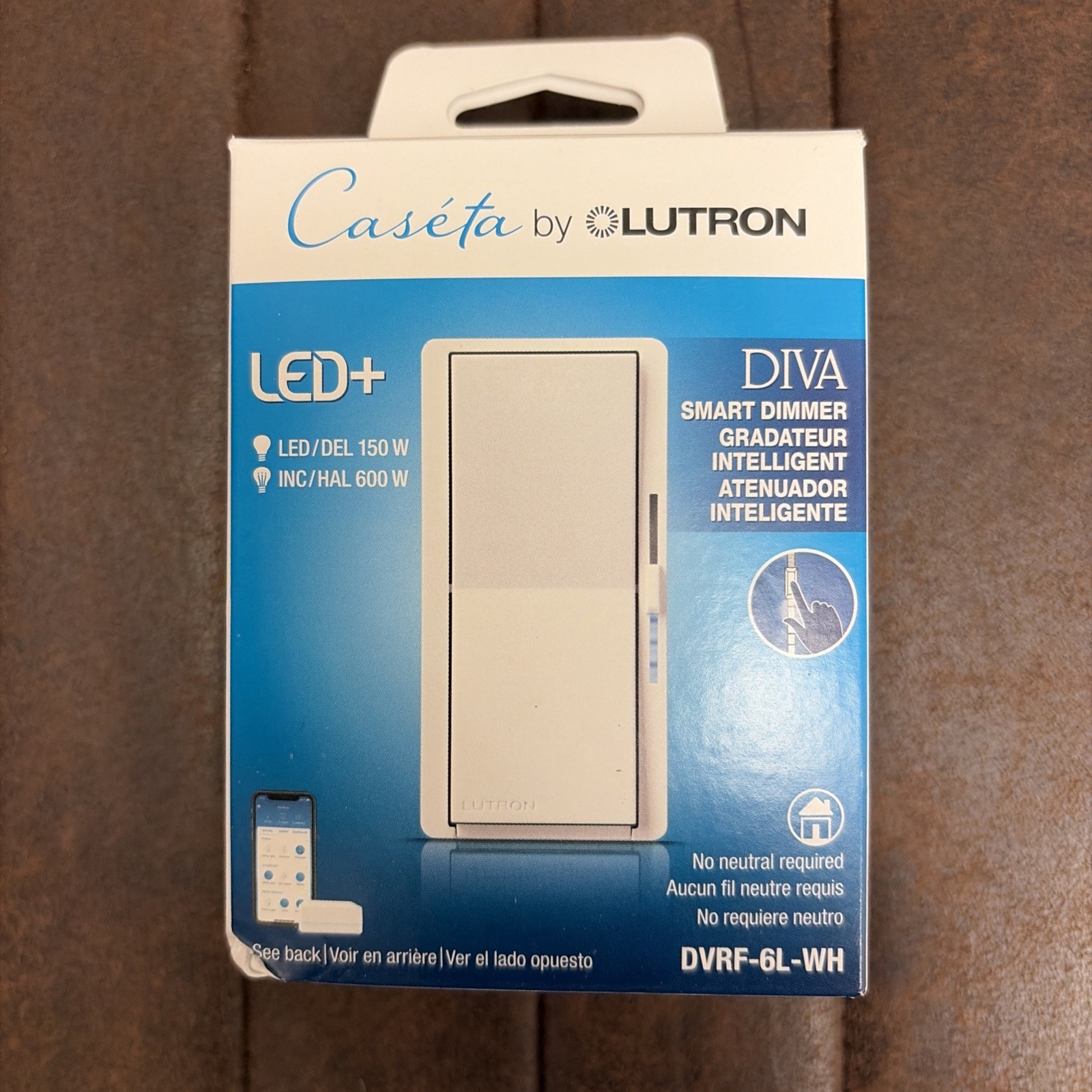 Lutron Caseta Diva Smart Dimmer – White (DVRF-6L-WH)