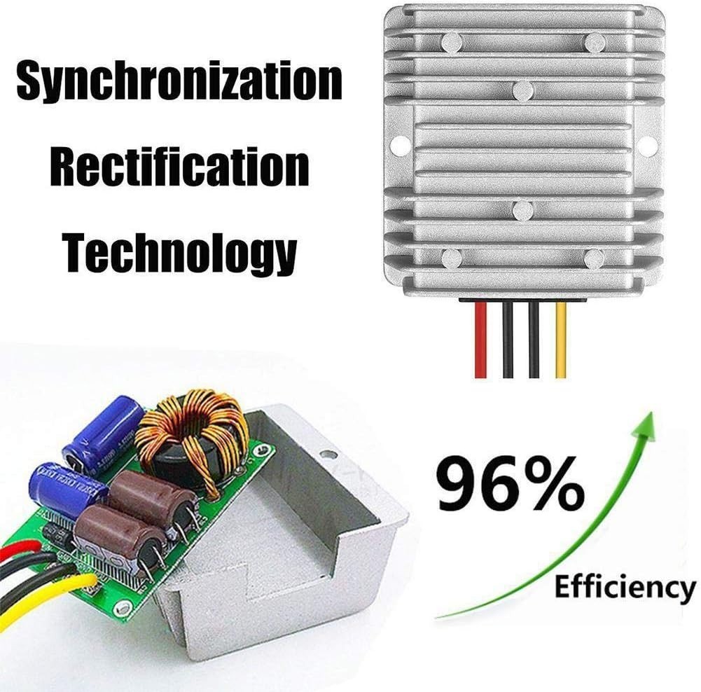 High-Efficiency 10A Voltage Transformer DC 8V-40V to 13.8V with Smart Protection