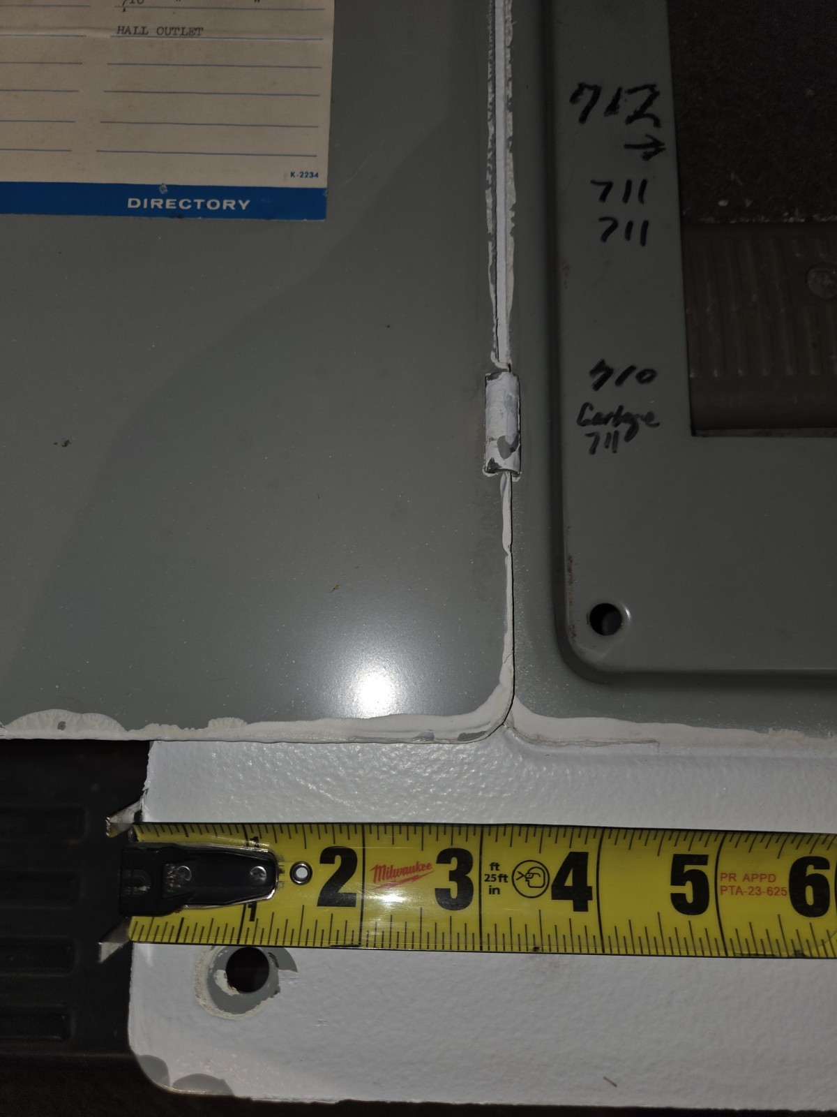 ITE Electric Cabinet Front Panel Cover Door Only Model H-852 25 1/4″ x 15 5/8″