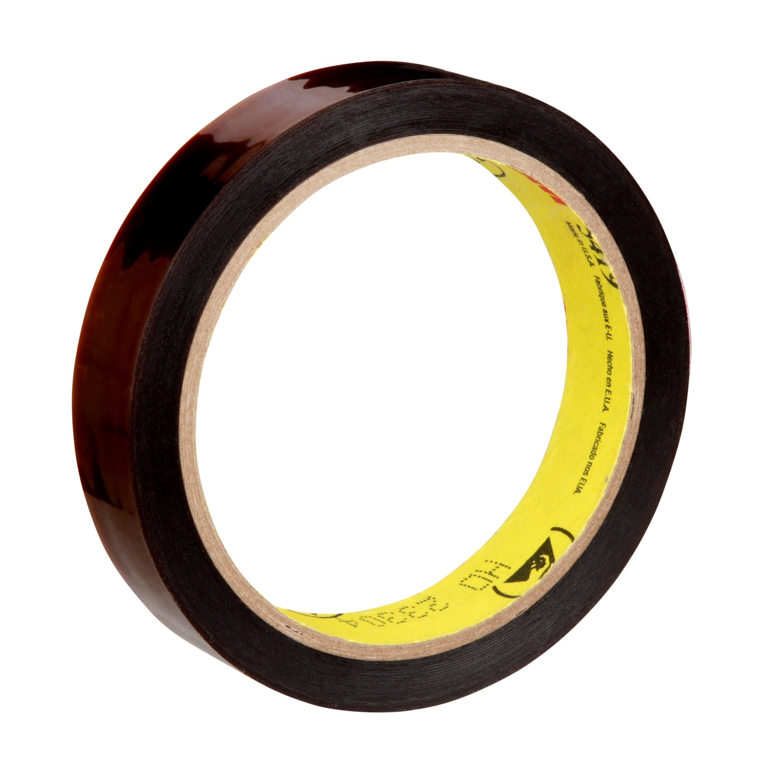 3M Low-Static Polyimide Film Tape 5419 Gold, 3/4 in x 36 yds x 2.7 mil, Boxed