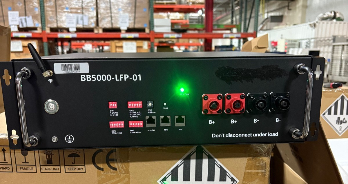 5.12kWh 48V 100AH Server Rack LiFePO4 Battery For Solar offgrid