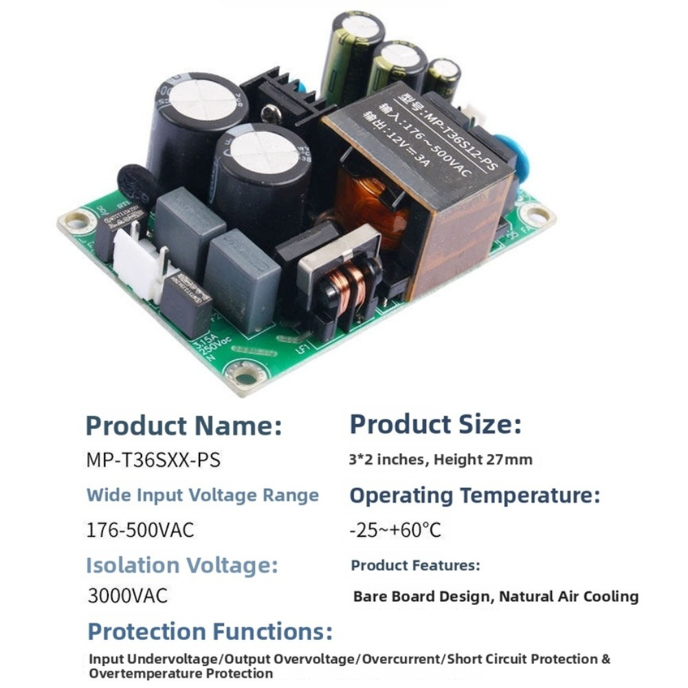 AC DC Converter Module Short Circuit Protection PCB Material Construction