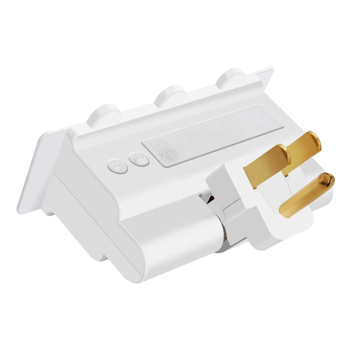 3 Outlet Wall Adapter 3-Prong Grounded 180 Degree Swivel Wall Outlet Extender