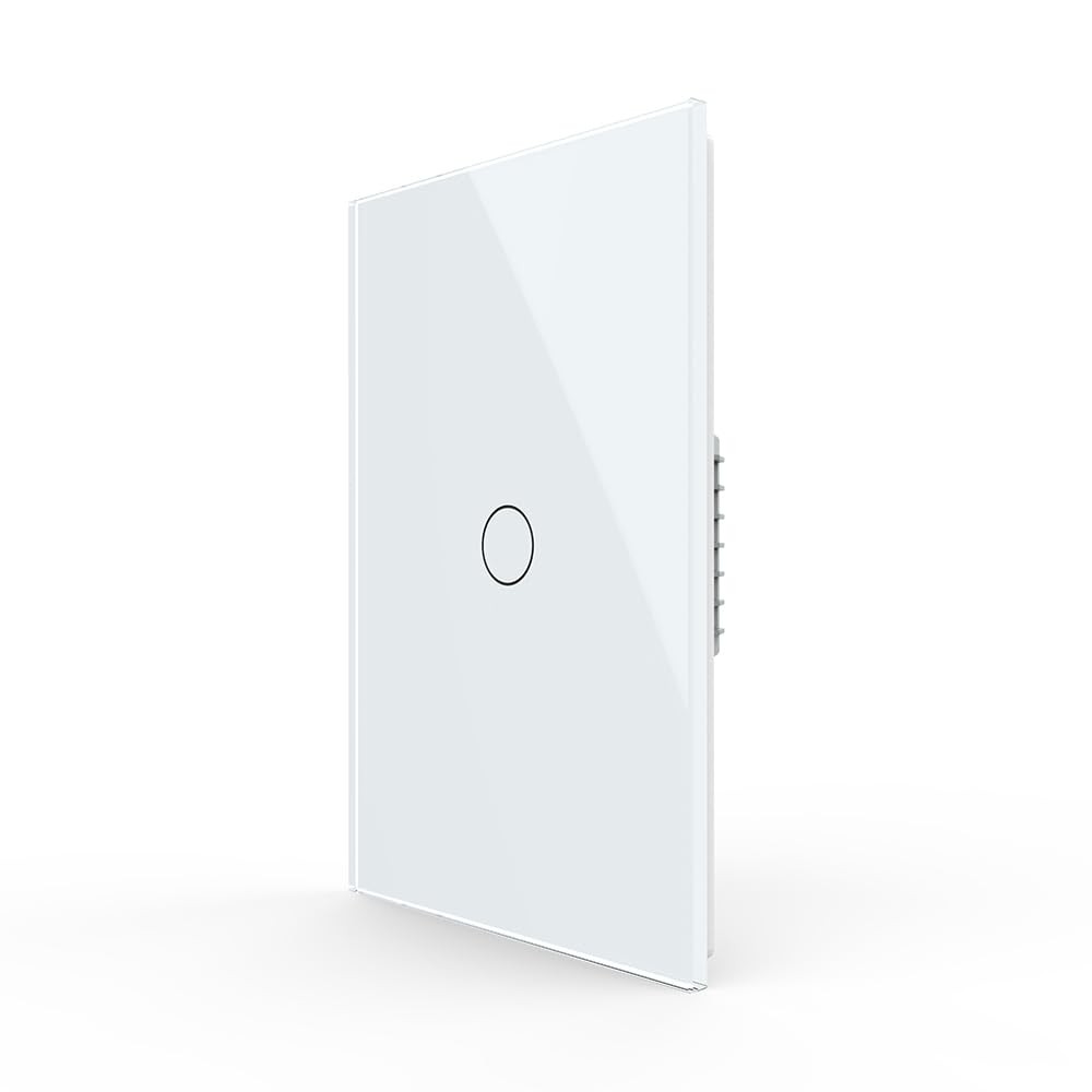1 Circle 1 Way Modern Electrical Touch Light Switch Single Pole LED White