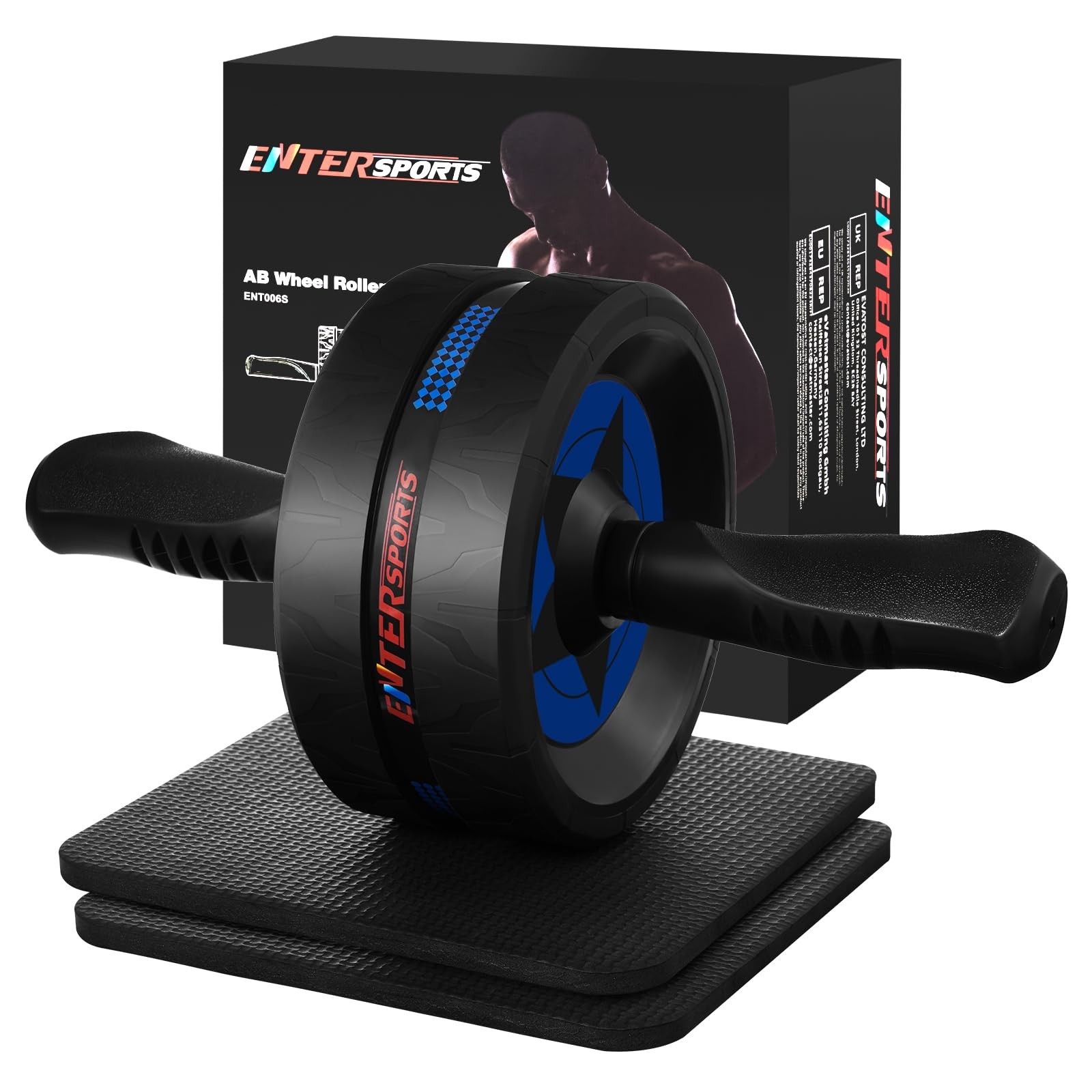 Ab Roller Wheel for Abs Workout – Abdominal Exercise Equipment with 2 Knee Pads