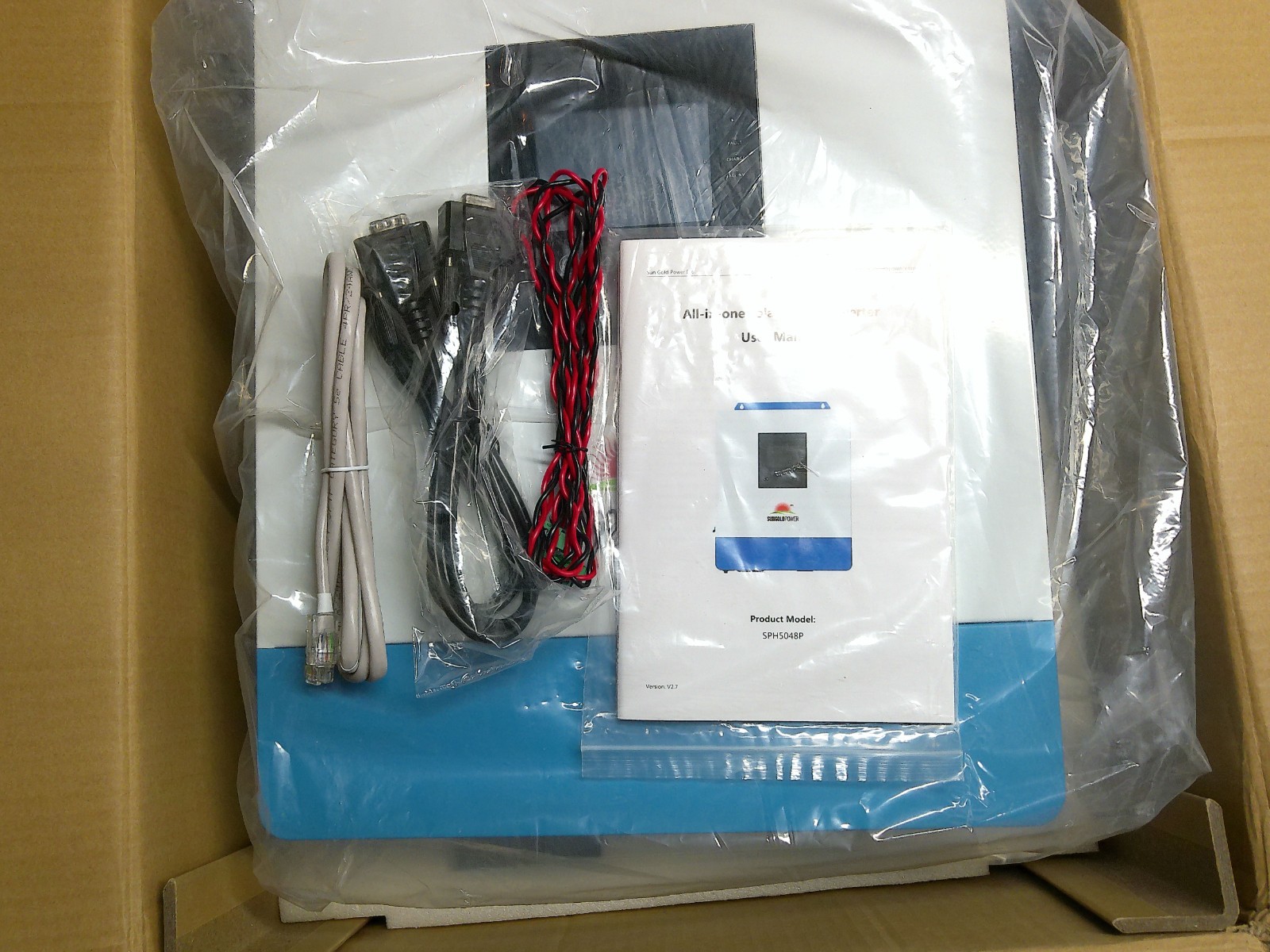 SUNGOLDPOWER UL1741 5000W 48V Solar Inverter Pure Sine Wave, 120Vac AC Input/…