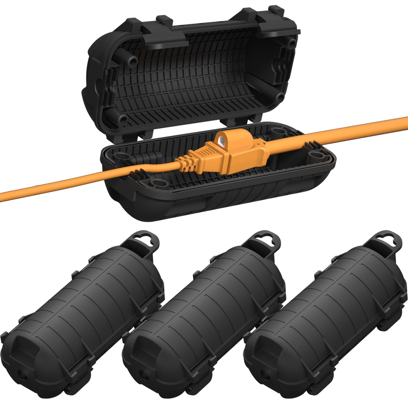 Extension Cord Cover Outdoor, 4 Pack IP54 Water-Resistant Power Cord Protecto…